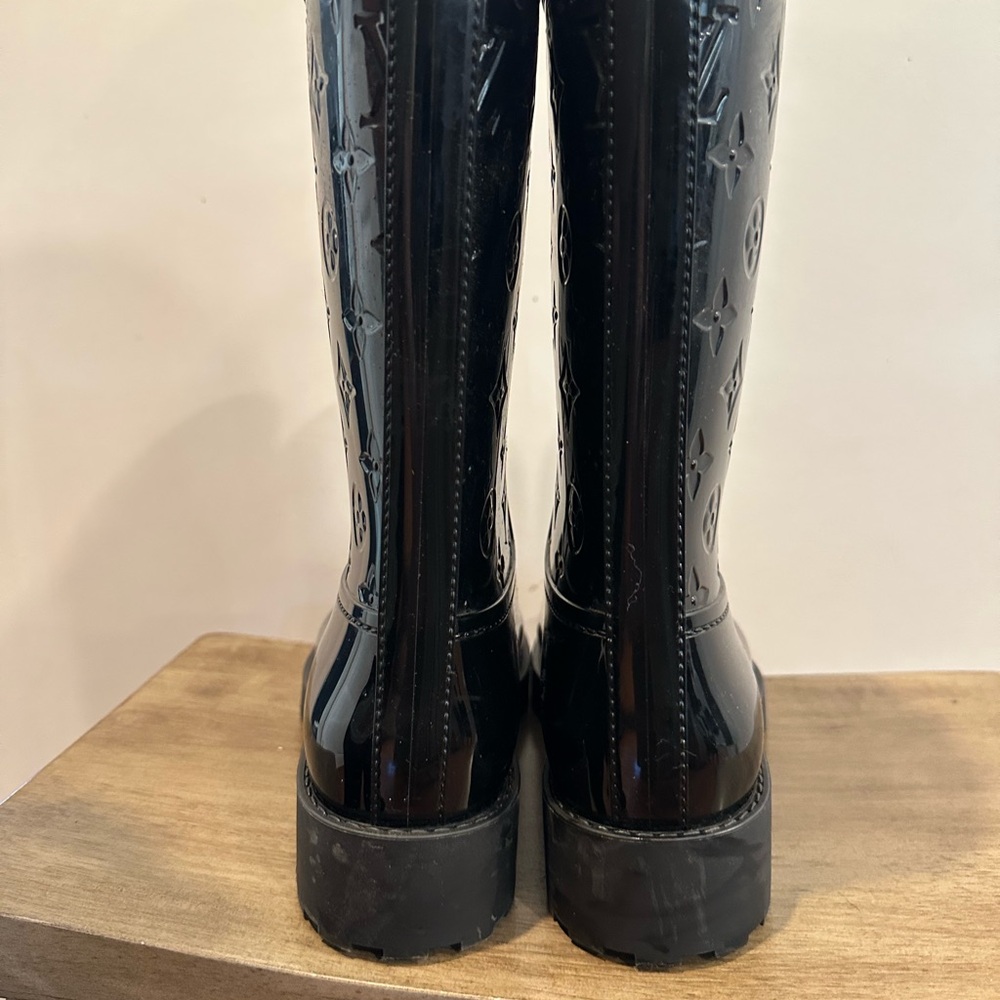 Louis Vuitton Black Women's Rain Boots - Picture 3 of 6